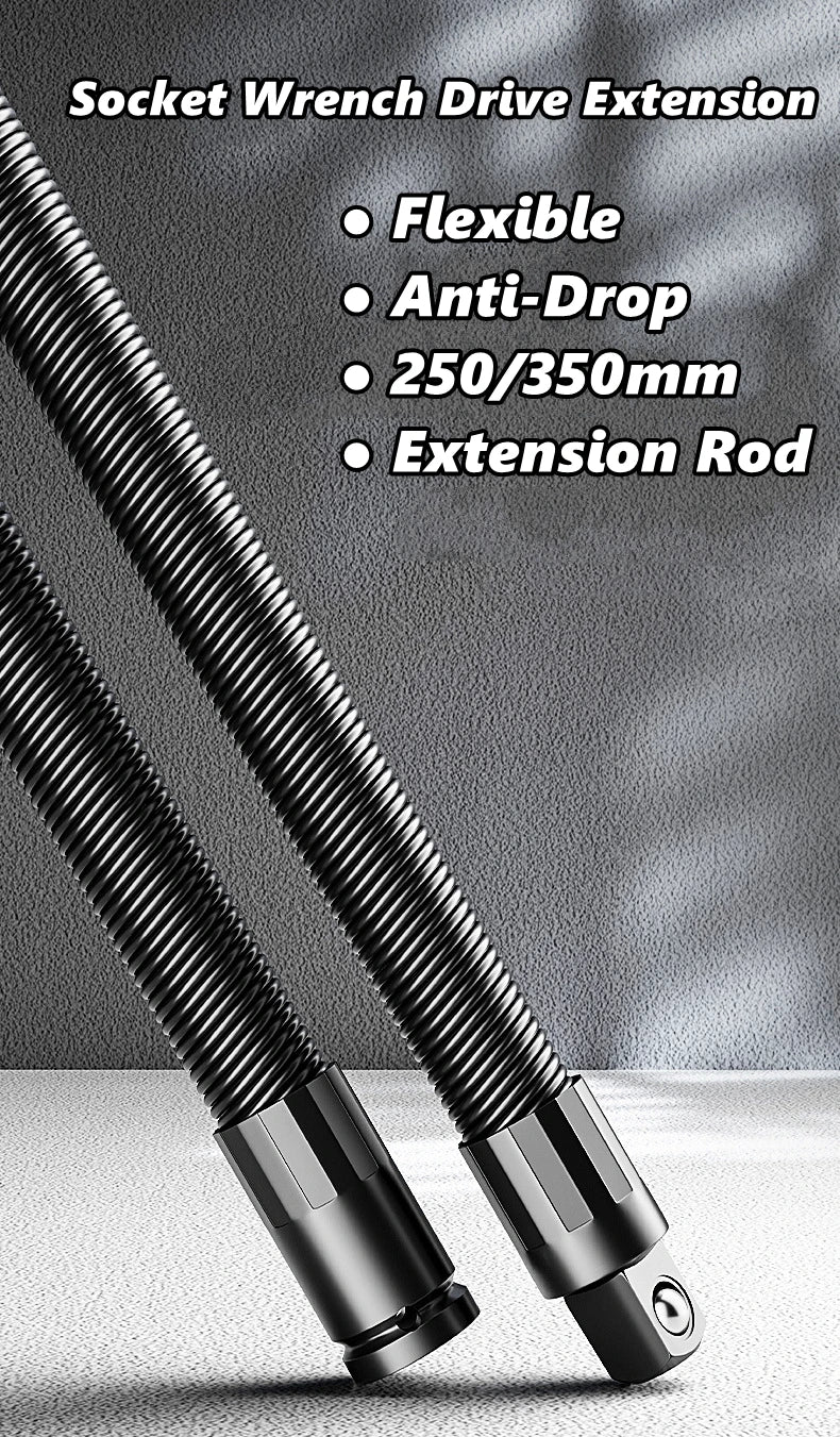 Flexible Socket Ratchet Wrench Extension Bar Motor Repair Tool 1/2Inch Driver Flexible Socket Extension Bar Wrench Extension Rod