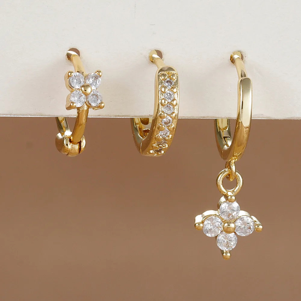 Flower Dangle Earring Piercing Jewelry