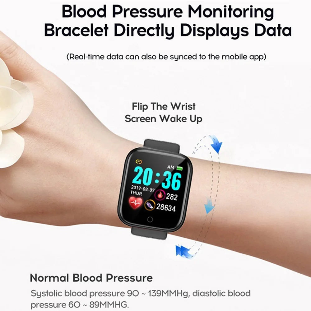 Smart Watches Women Men Bluetooth Connected Phone Music Fitness Sports Bracelet Sleep Monitor