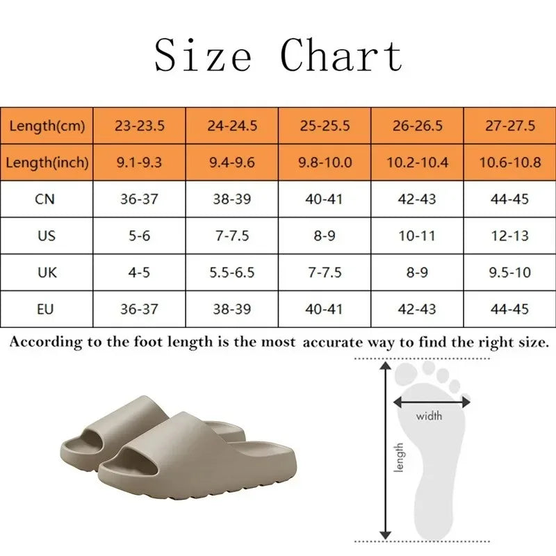 soled Sandals Summer Fashion Soft Bottom Beach Men Slippers Women's Sandals