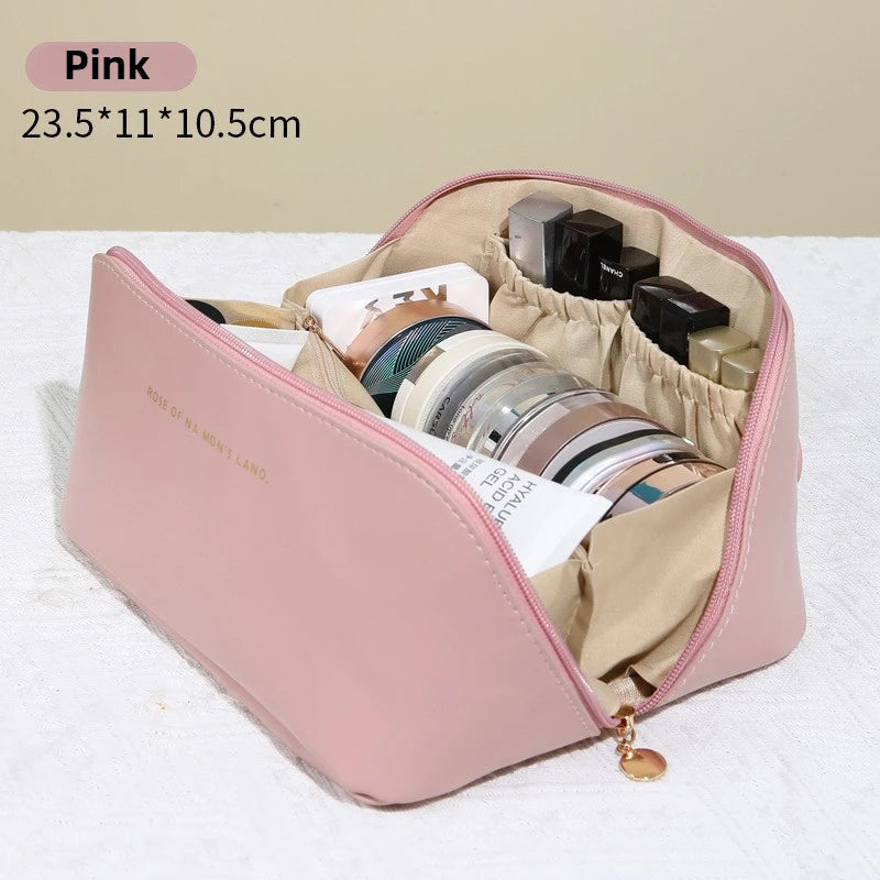 PU Leather Portable Travel Toiletry Bag