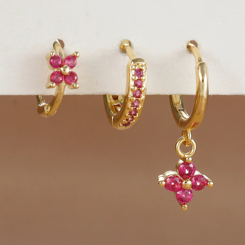 Flower Dangle Earring Piercing Jewelry