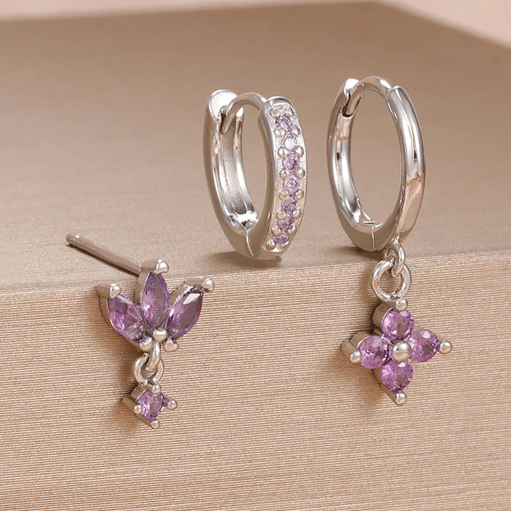 Flower Dangle Earring Piercing Jewelry