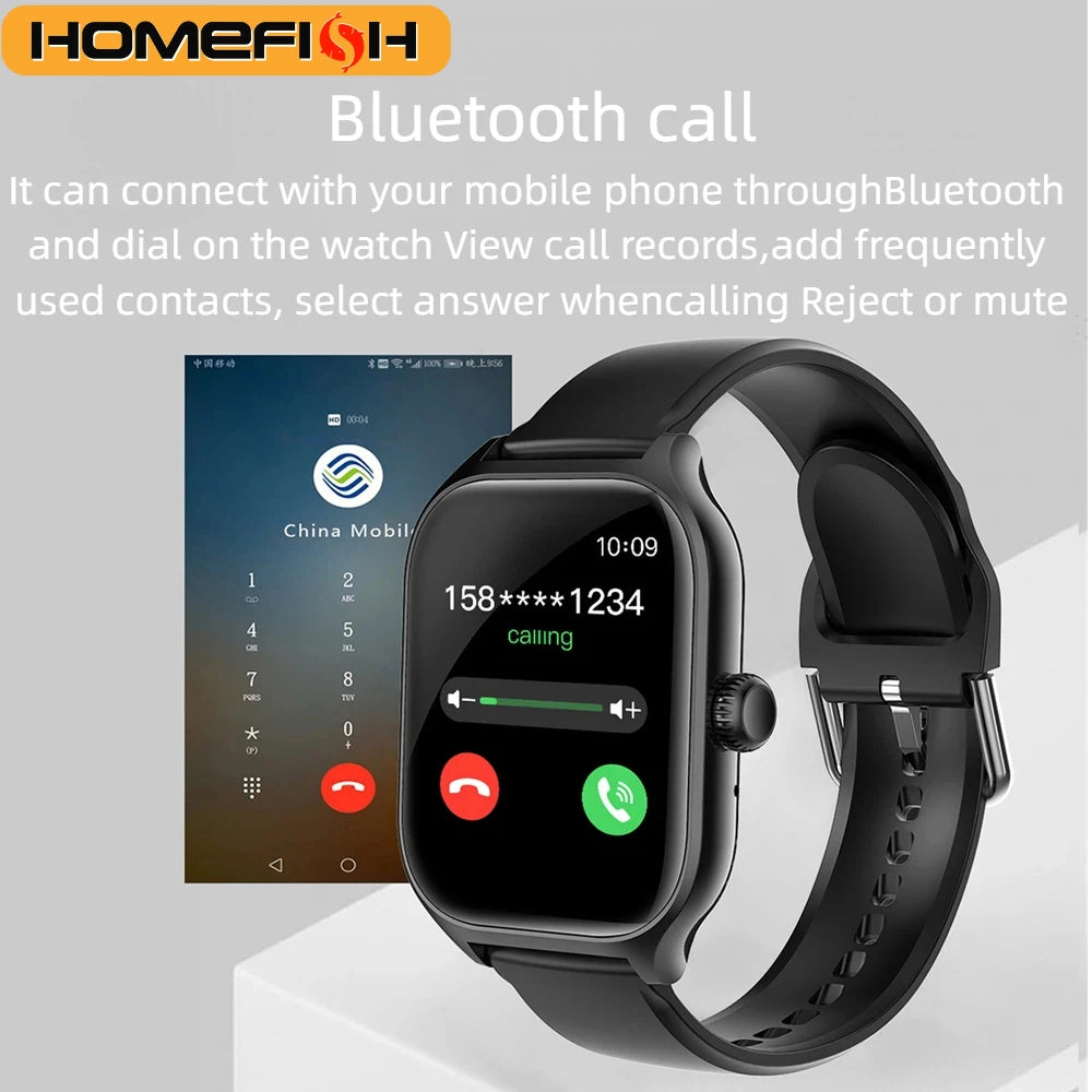 Intelligent Watch Bluetooth Call Remote Photography Sleep Monitoring Multiple Sports Modes Heart Rate Blood