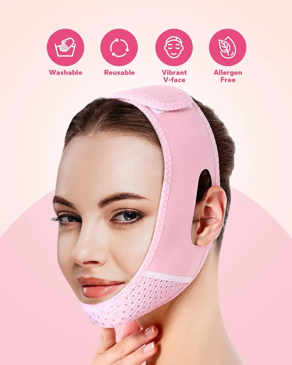 Chin Up Patch, Chin Strap, V Shaped Belt, V Shaped Face Mask for Sagging