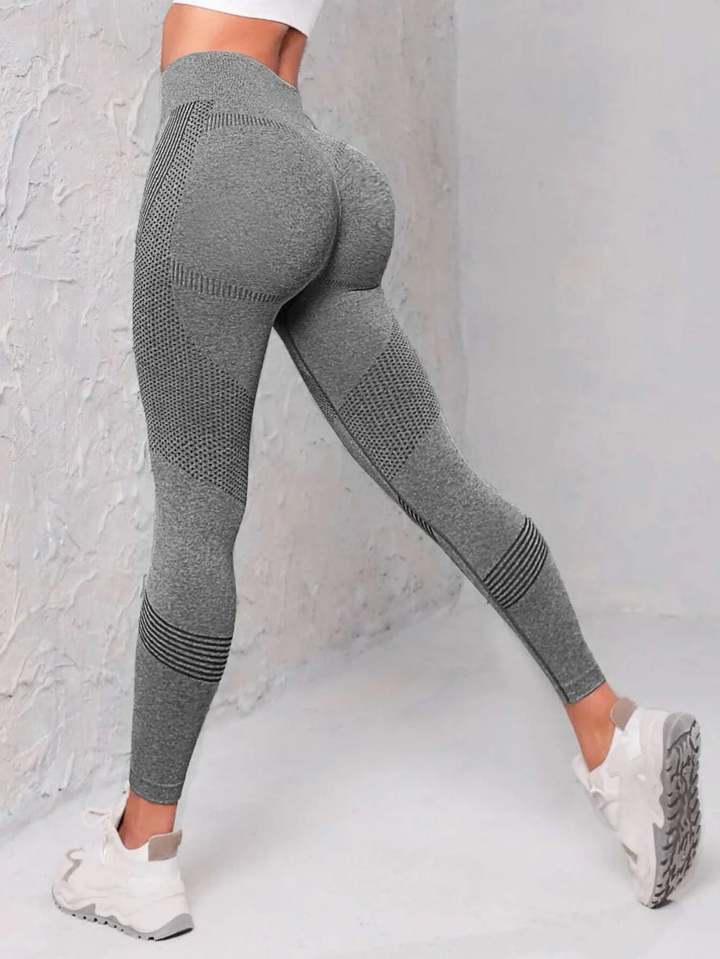 Seamless Wide Waistband Sports Leggings