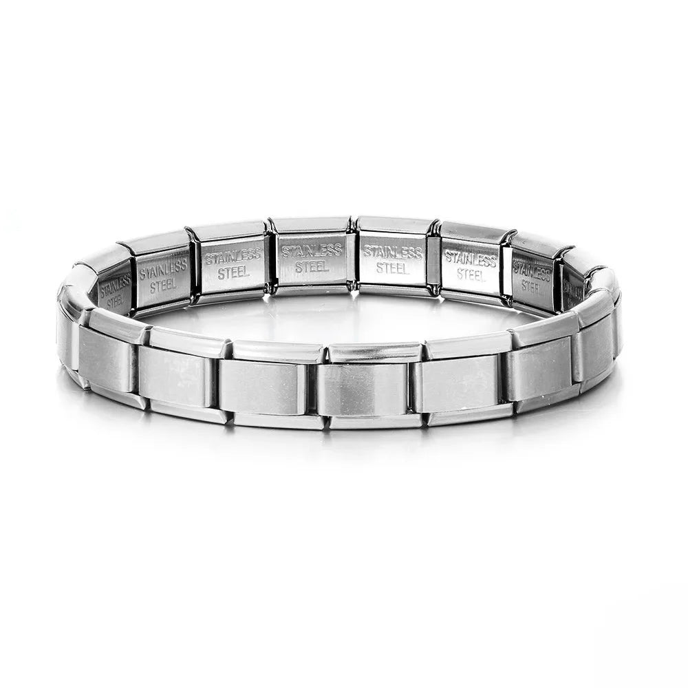 Trendy Square Italy Stainless Steel Bracelets For Women Men