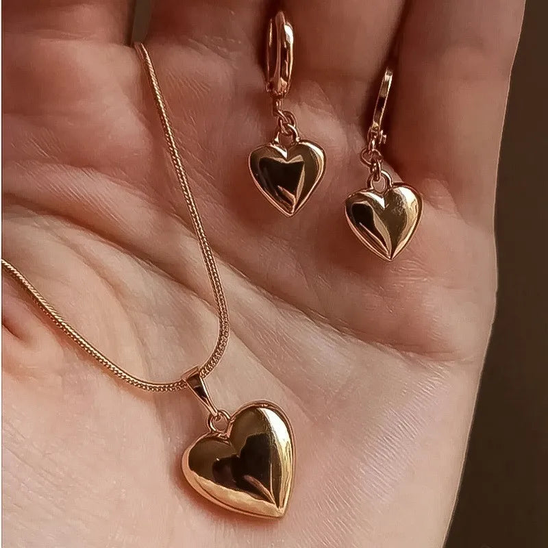 Jewelry Set For Women Dangle Earrings Pendant Necklace