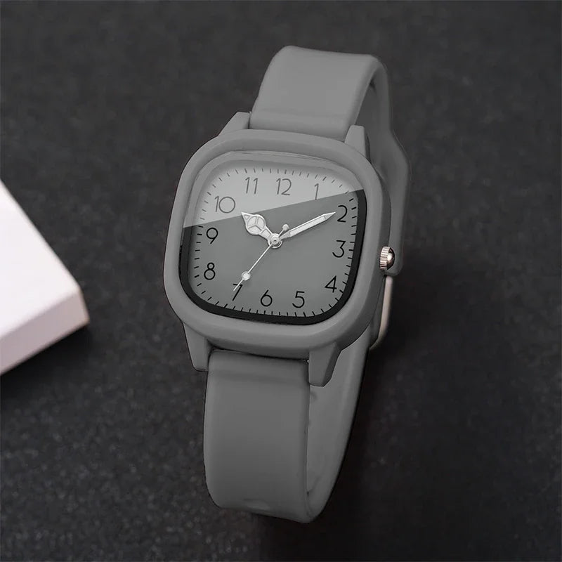 Women Quartz Watch Casual Silicone Band Ladies Wristwatch