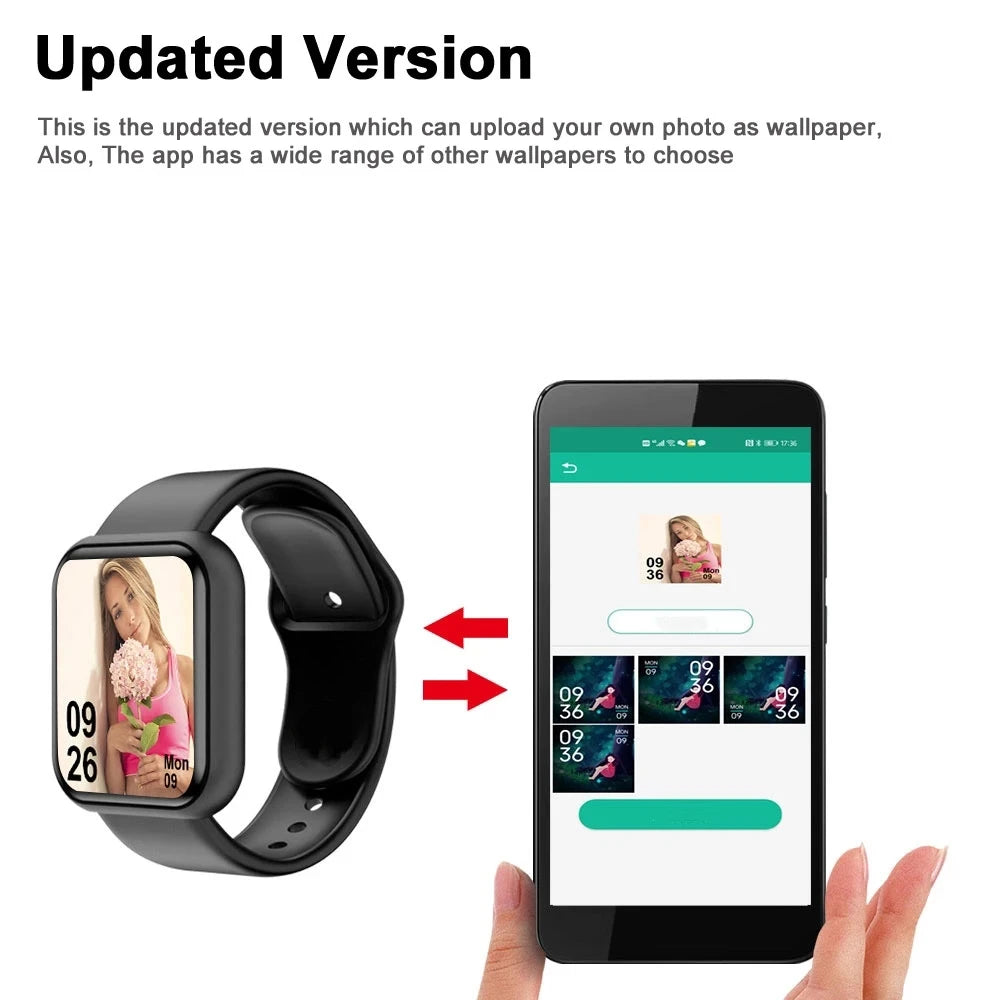 Smart Watches Women Men Bluetooth Connected Phone Music Fitness Sports Bracelet Sleep Monitor