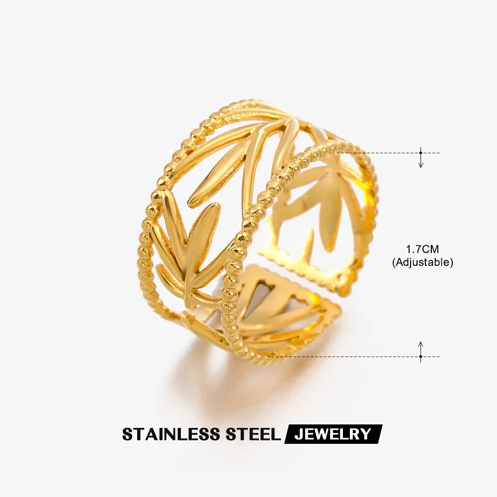 Stainless Steel Shell Rings for Women
