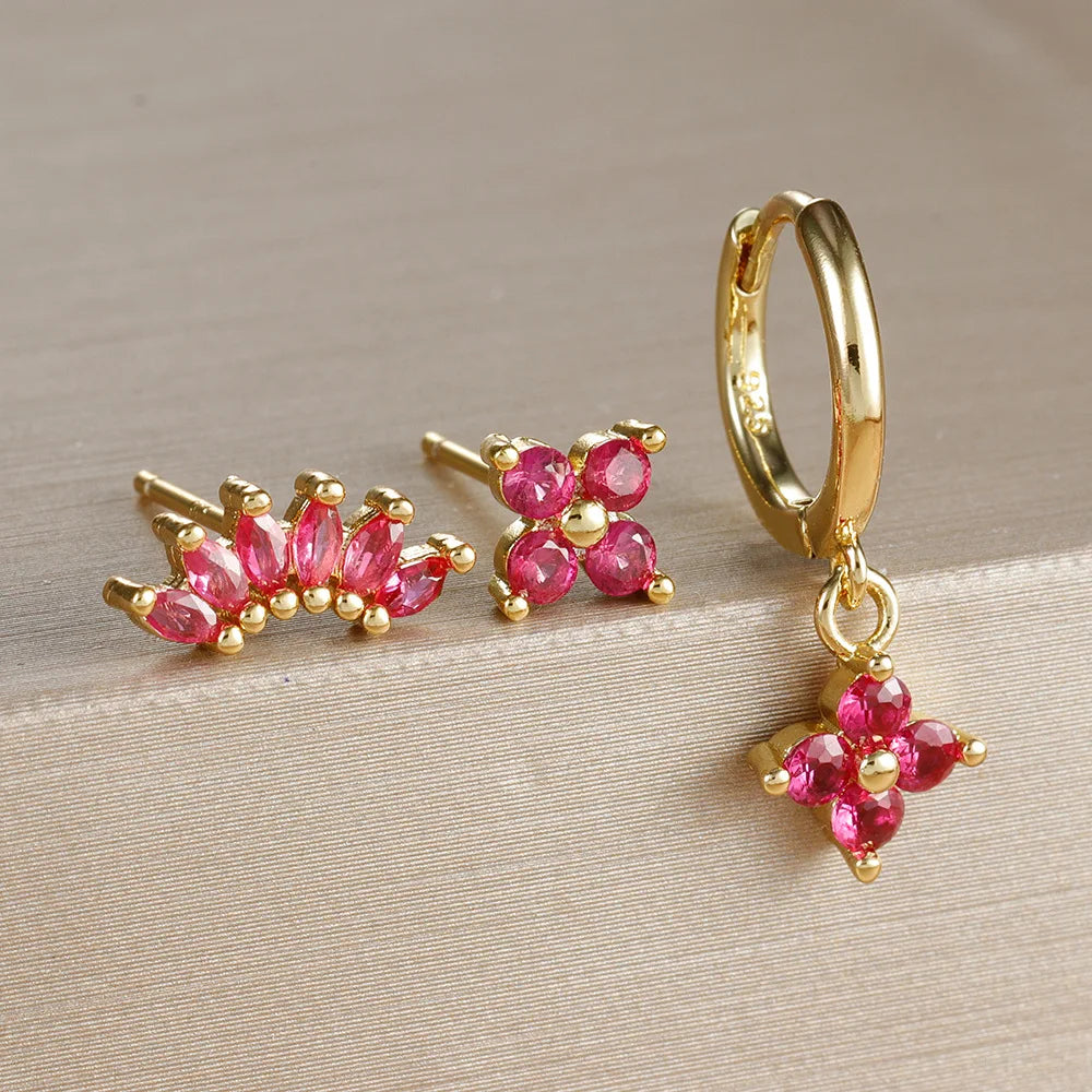 Flower Dangle Earring Piercing Jewelry