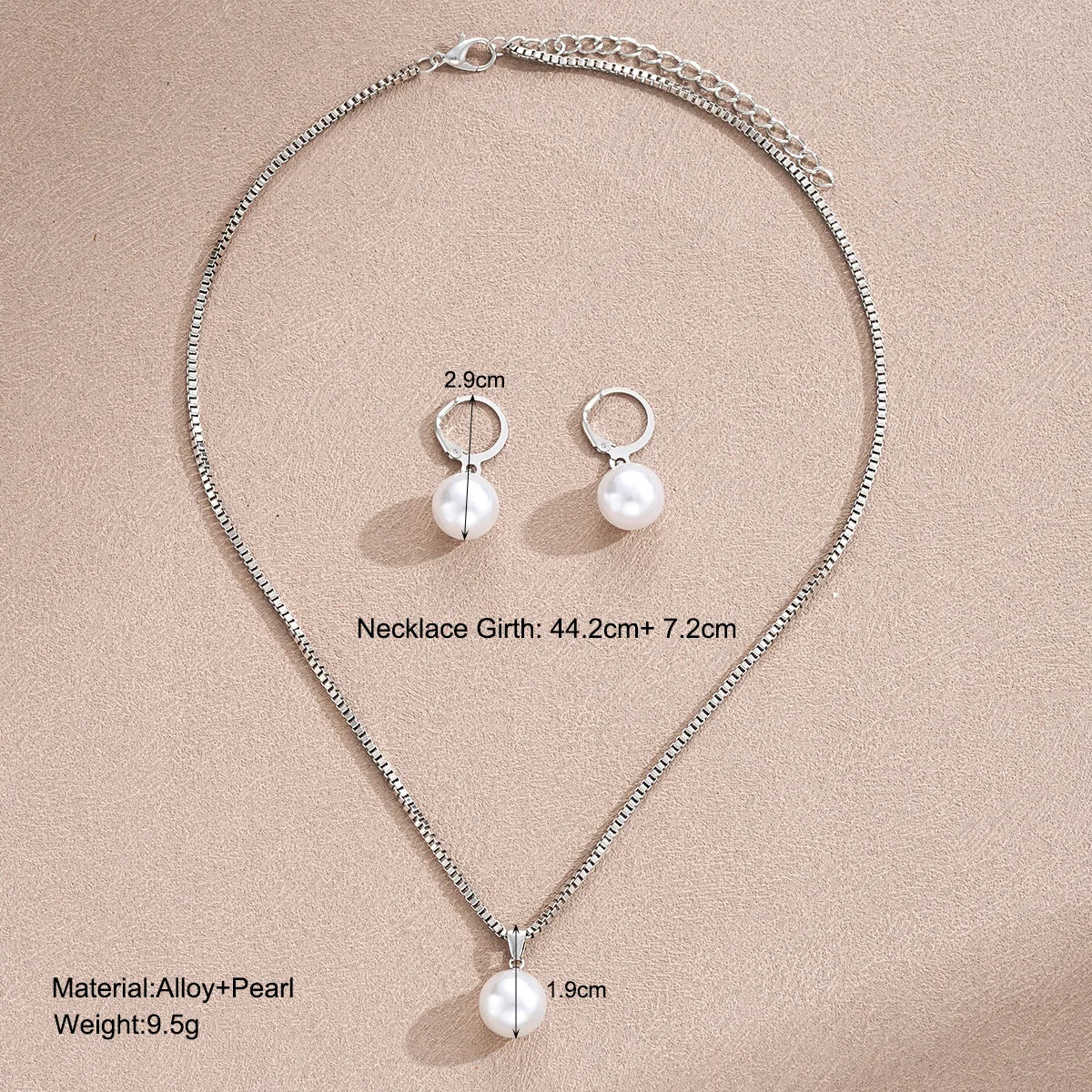Jewelry Set For Women Dangle Earrings Pendant Necklace
