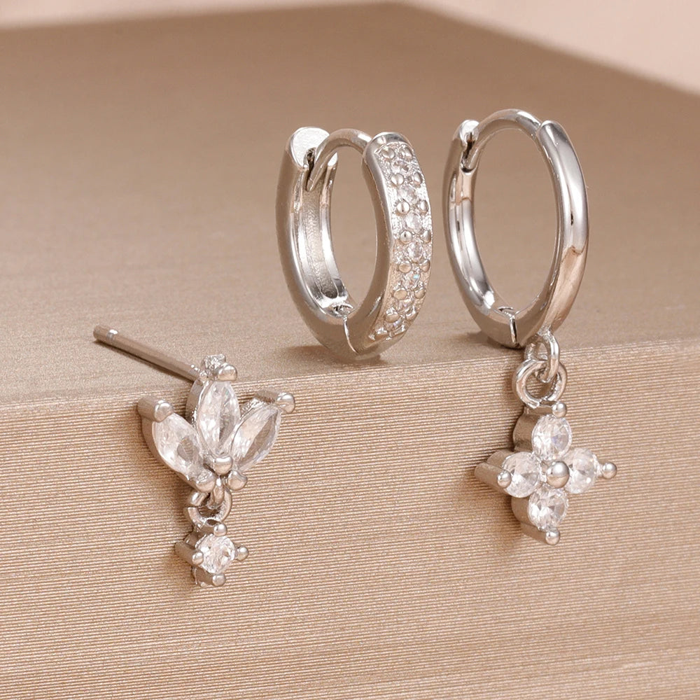 Flower Dangle Earring Piercing Jewelry