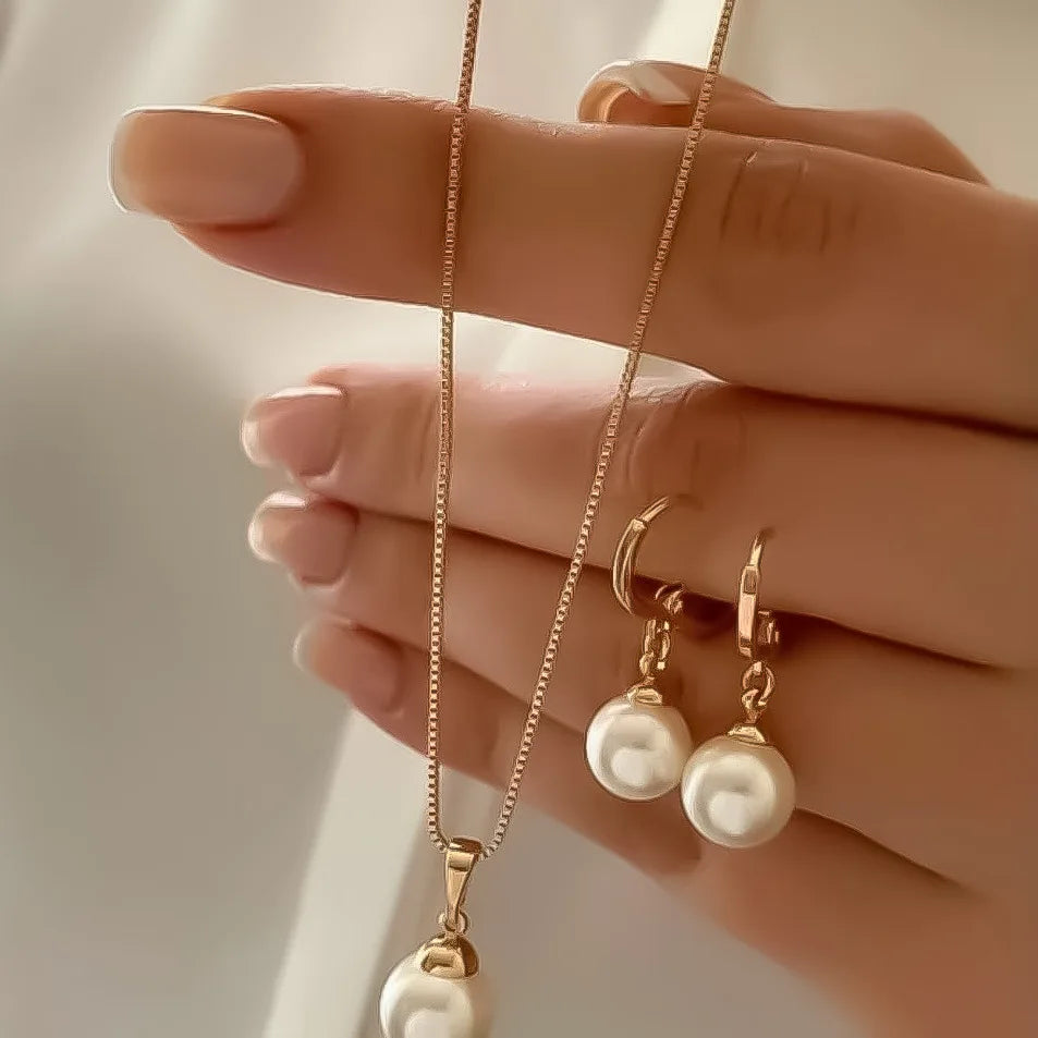 Jewelry Set For Women Dangle Earrings Pendant Necklace