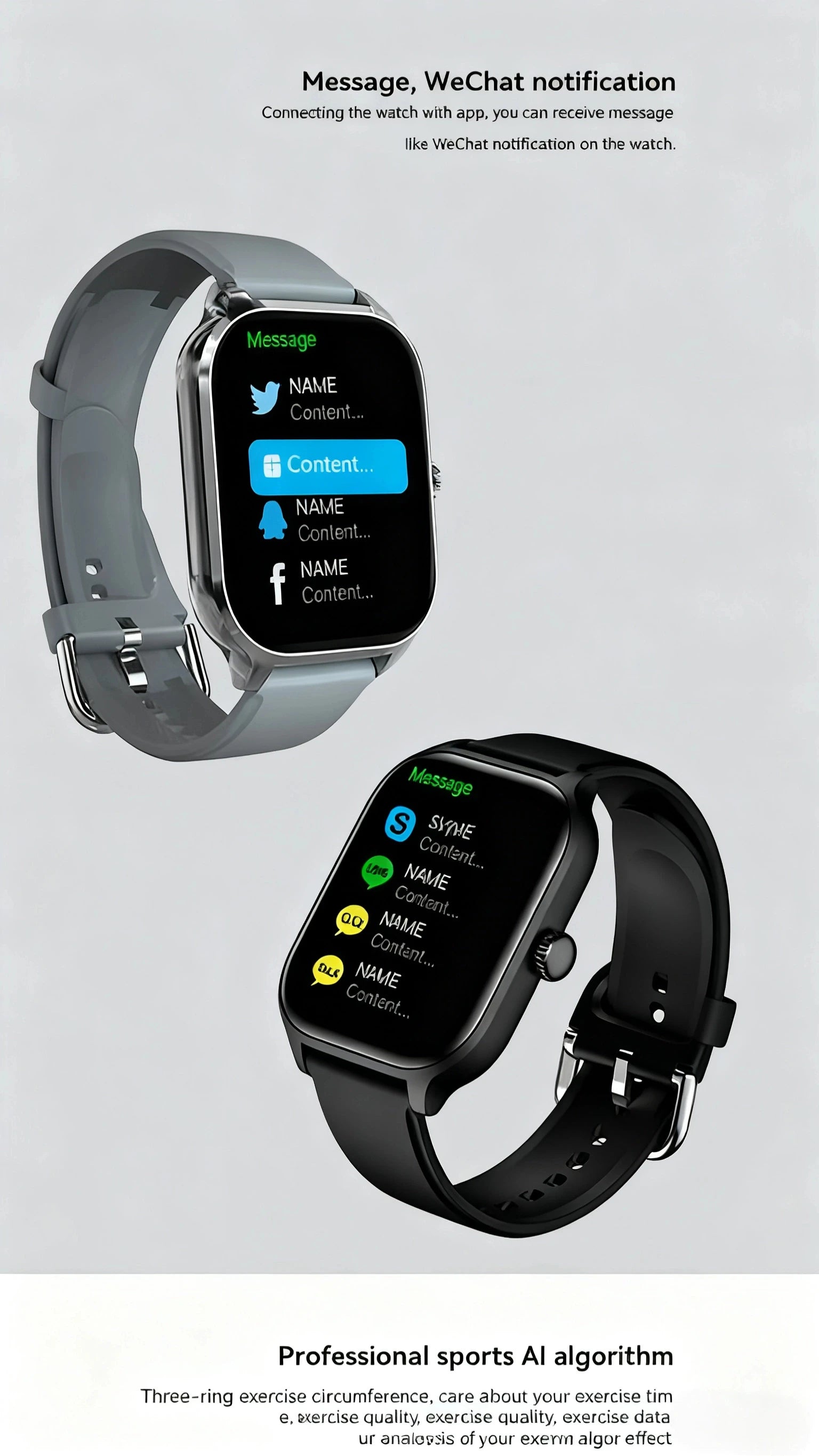 Intelligent Watch Bluetooth Call Remote Photography Sleep Monitoring Multiple Sports Modes Heart Rate Blood