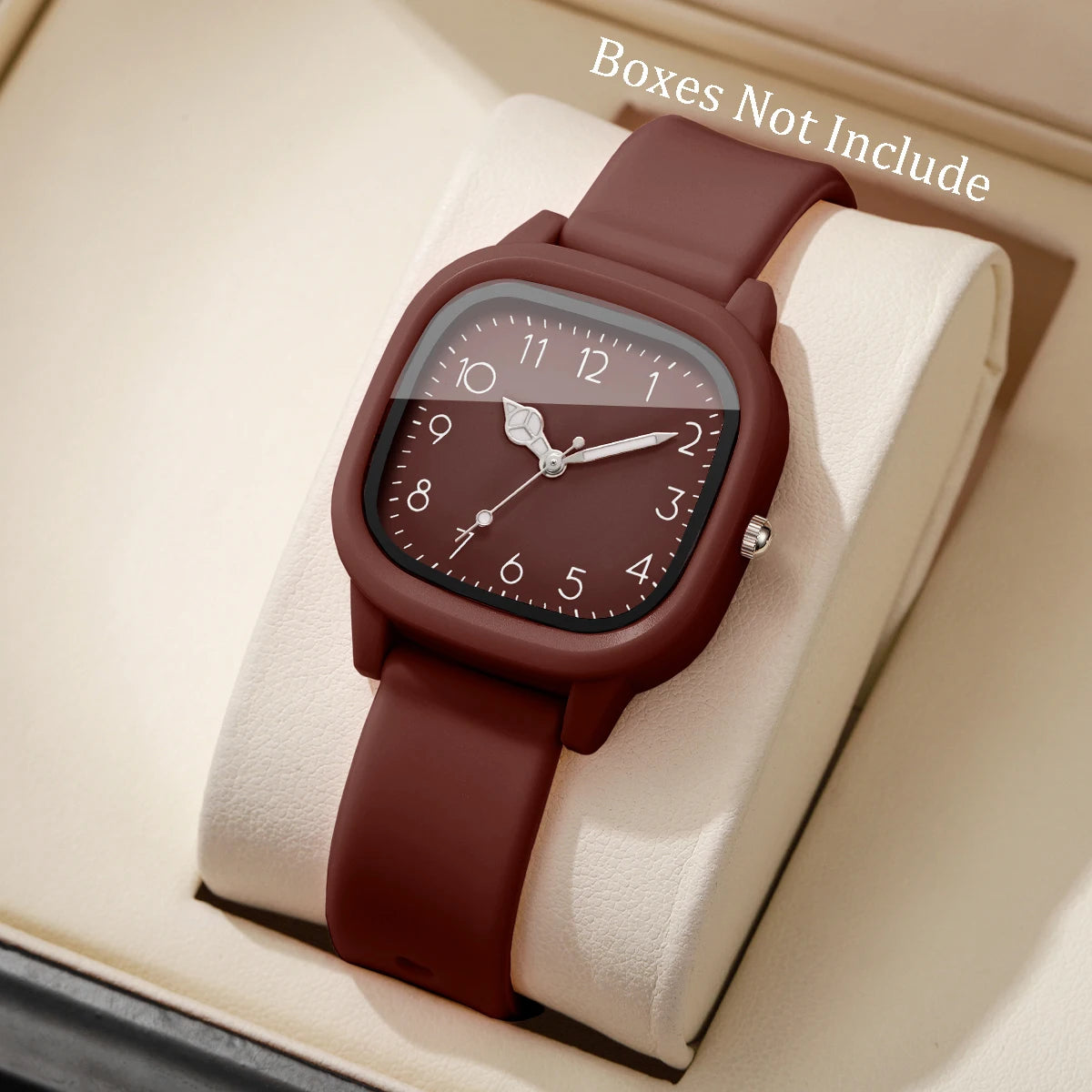 Women Quartz Watch Casual Silicone Band Ladies Wristwatch