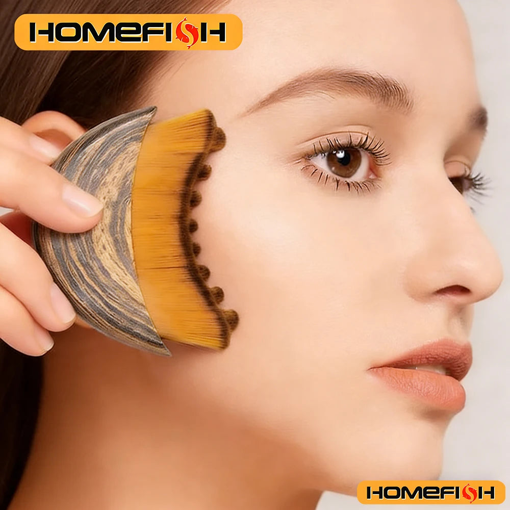 Ergonomic Mermaid-Line Face Sculpting Brush,
