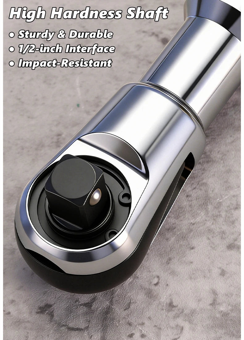 Offset Impact Ratchet Extended Wrench 1/2 Inch Electric Extension Rod Motorcycle Repair Tool Accessories for Small Spaces