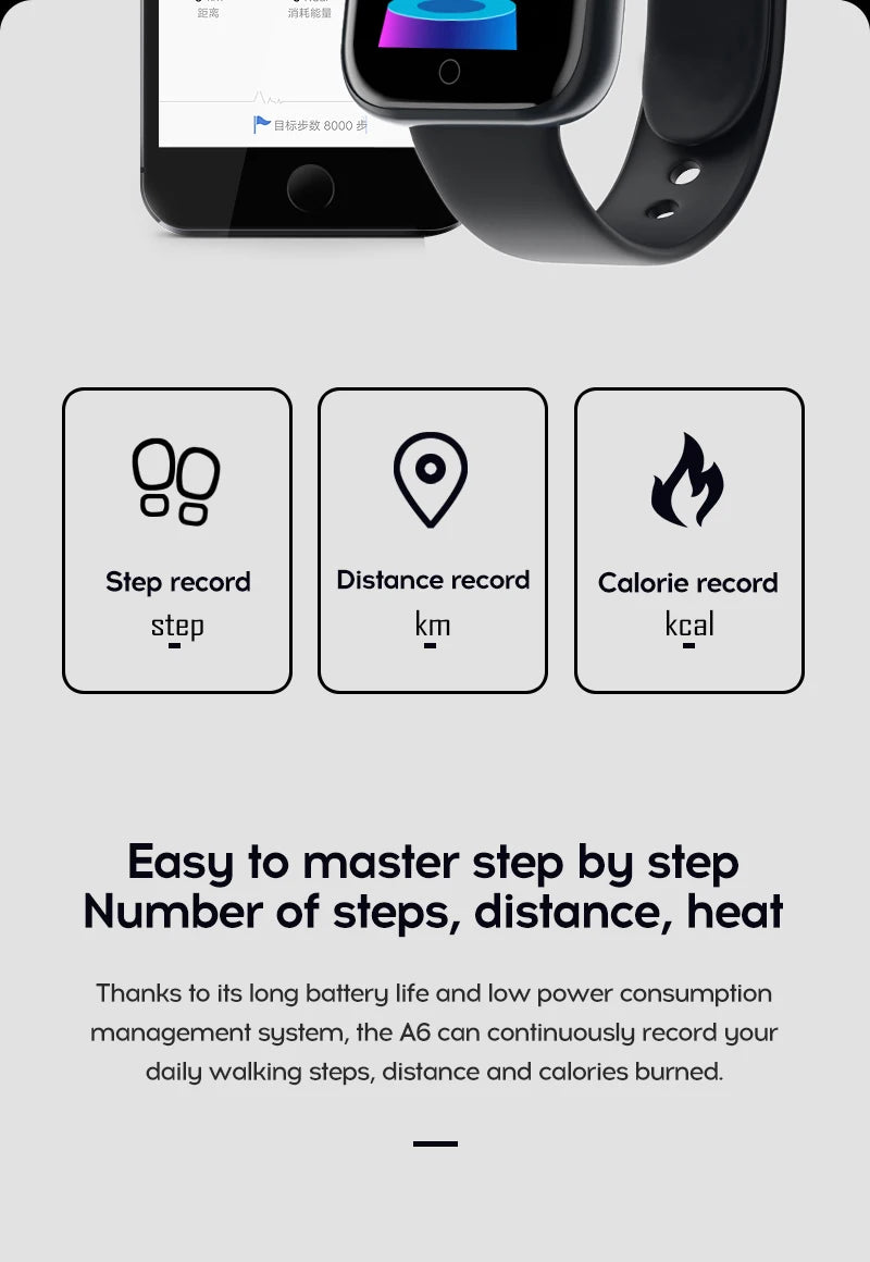 Smart Watches Women Men Bluetooth Connected Phone Music Fitness Sports Bracelet Sleep Monitor