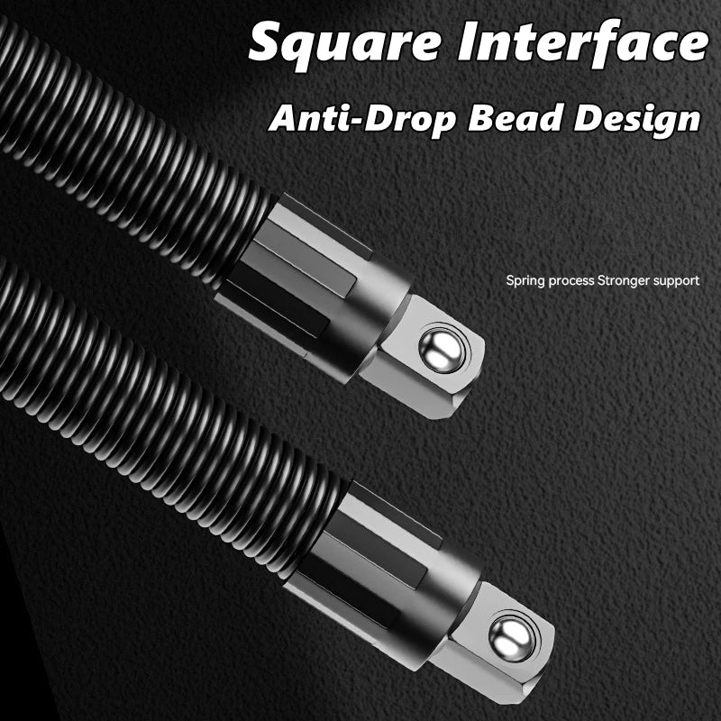 Flexible Socket Ratchet Wrench Extension Bar Motor Repair Tool 1/2Inch Driver Flexible Socket Extension Bar Wrench Extension Rod