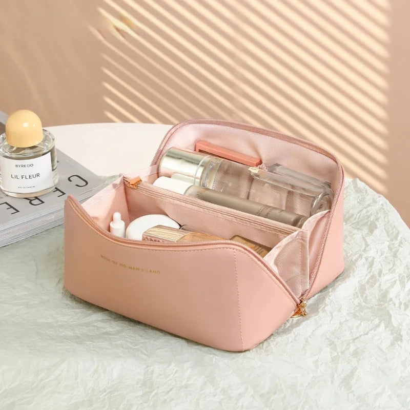 PU Leather Portable Travel Toiletry Bag