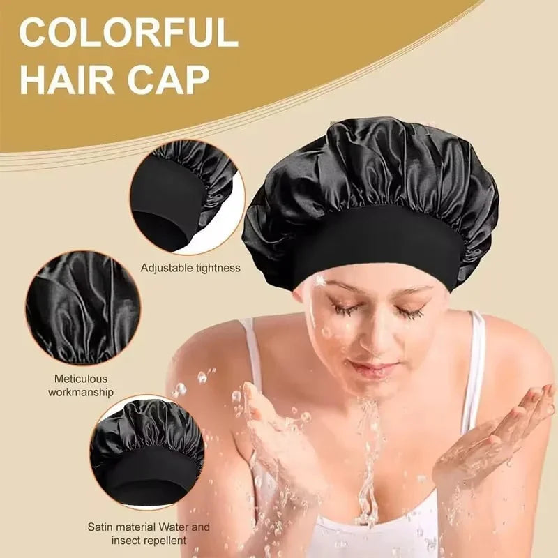 Soft Silk Satin Lined Bonnet Large Satin Hair