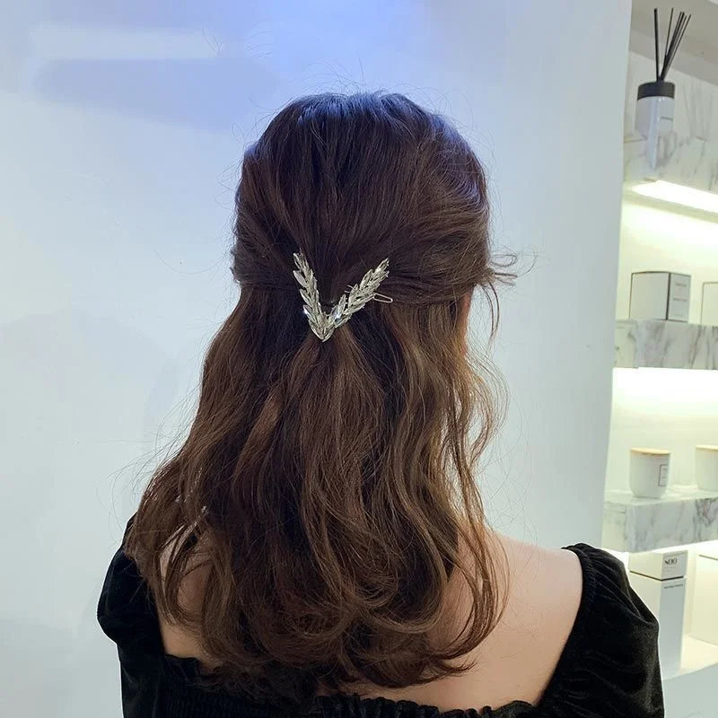 Korean V Shape Buckle Hairpins Girls Hair Accessories Headwear