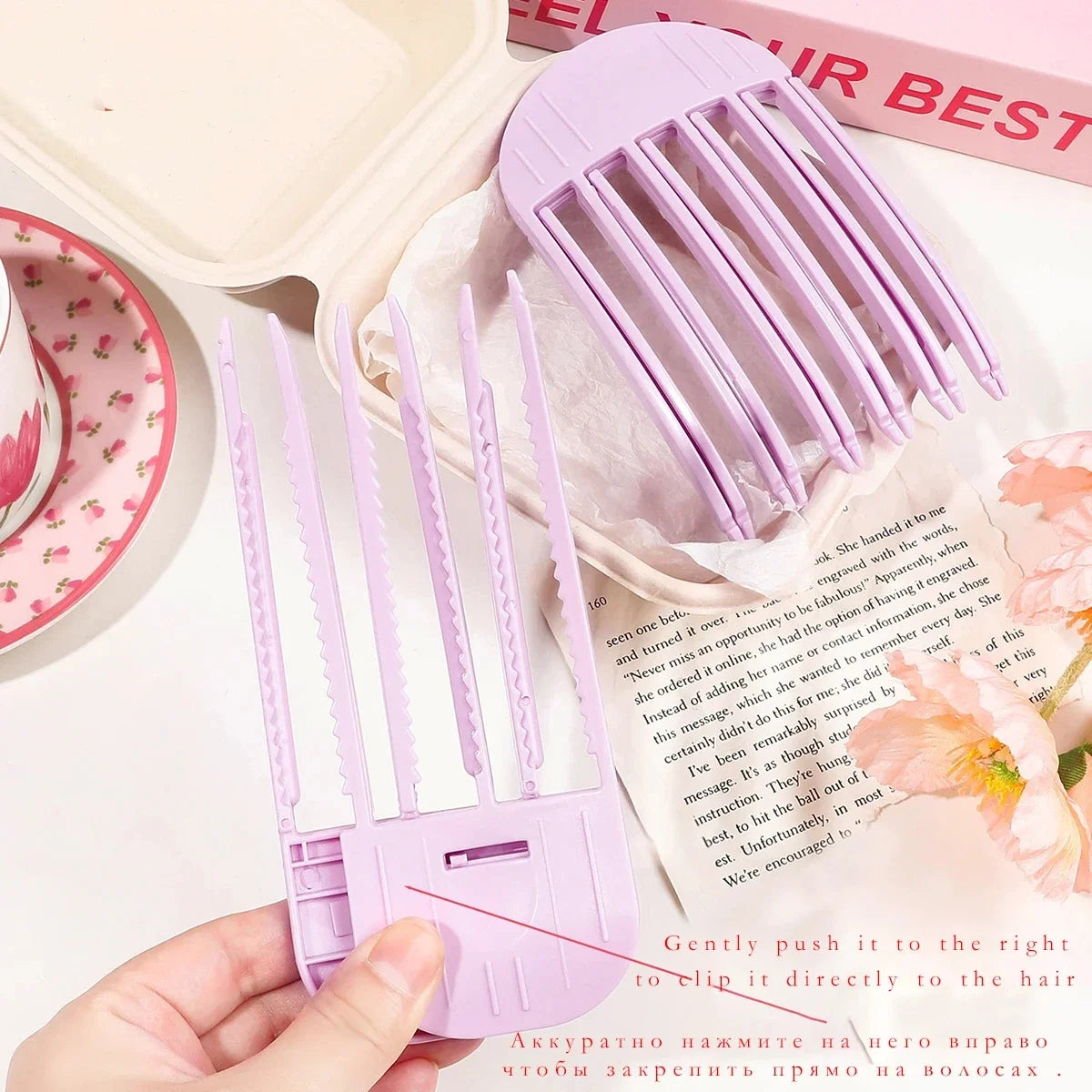 Fluffy  Volumizing Hair Clips Women Curling Fixed Shape Clips Fashion Volume Hair Roller