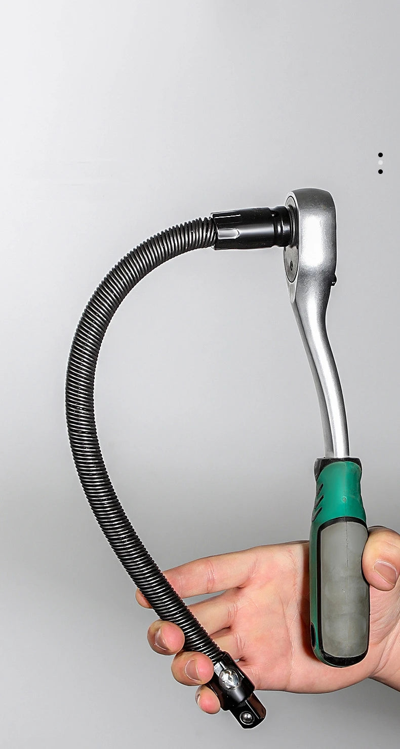 Flexible Socket Ratchet Wrench Extension Bar Motor Repair Tool 1/2Inch Driver Flexible Socket Extension Bar Wrench Extension Rod