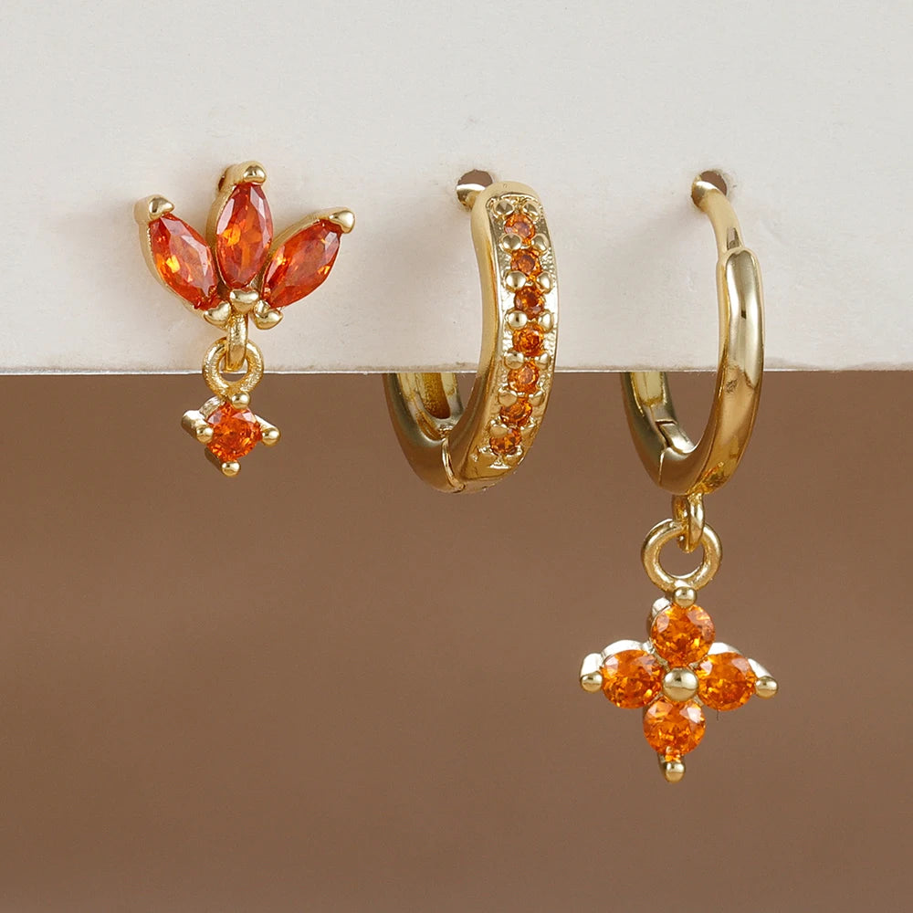 Flower Dangle Earring Piercing Jewelry