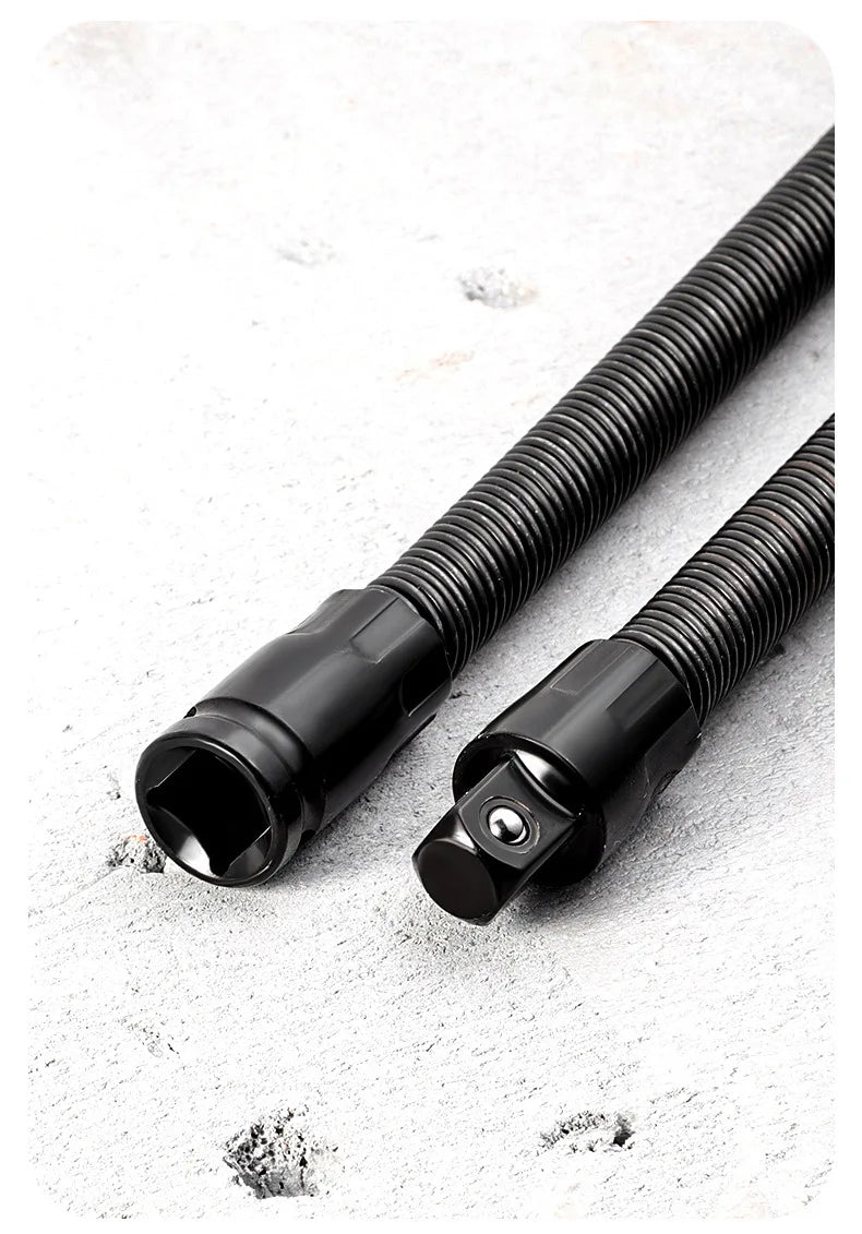 Flexible Socket Ratchet Wrench Extension Bar Motor Repair Tool 1/2Inch Driver Flexible Socket Extension Bar Wrench Extension Rod