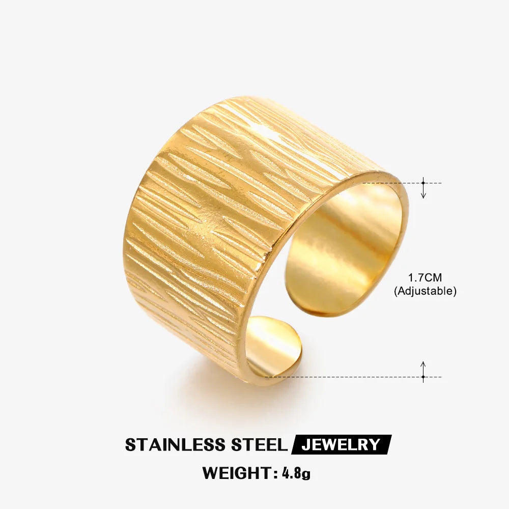 Stainless Steel Shell Rings for Women