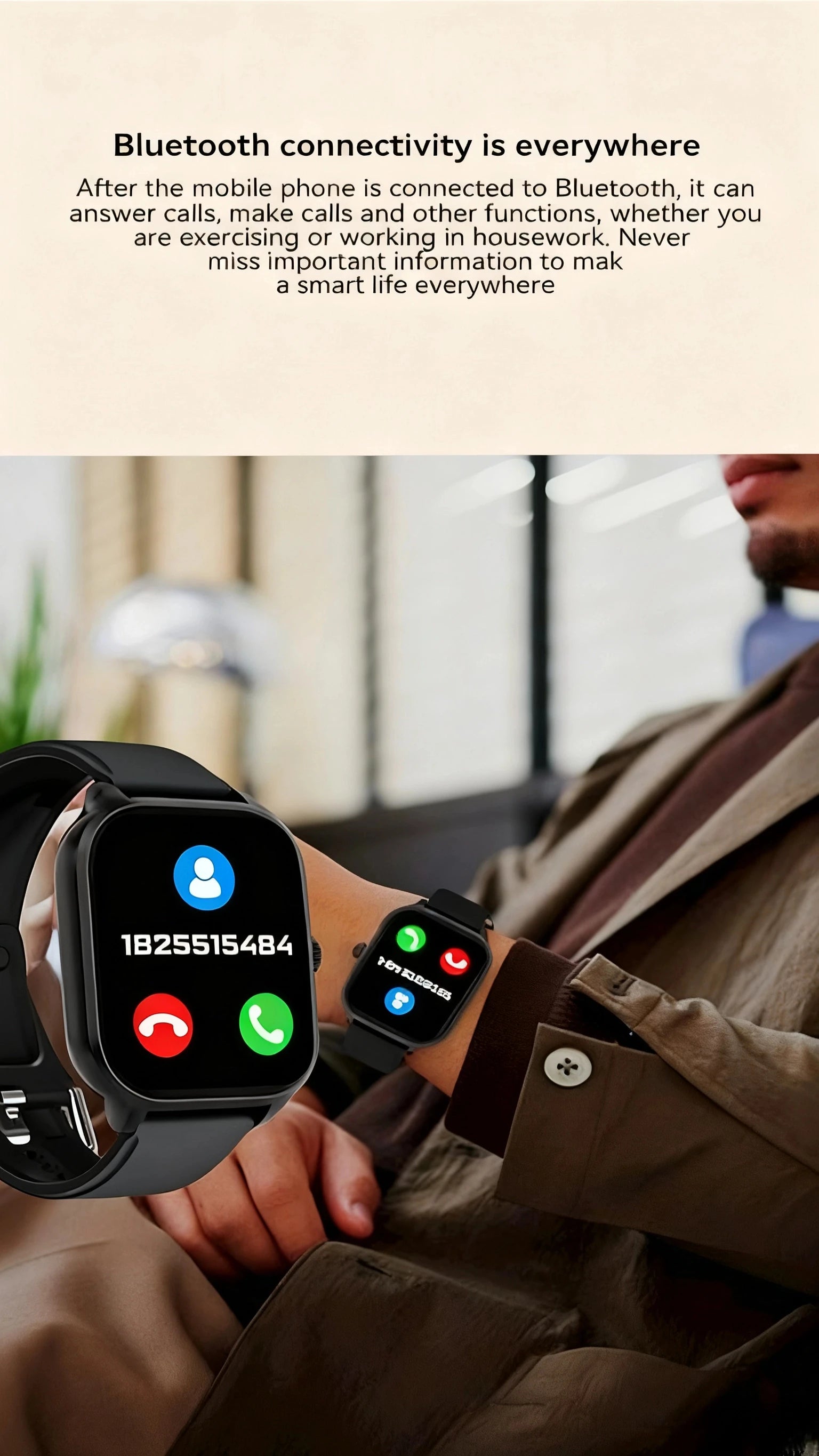 Intelligent Watch Bluetooth Call Remote Photography Sleep Monitoring Multiple Sports Modes Heart Rate Blood