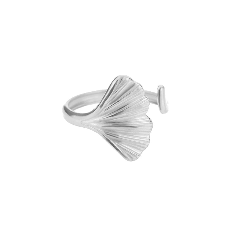 Stainless Steel Shell Rings for Women