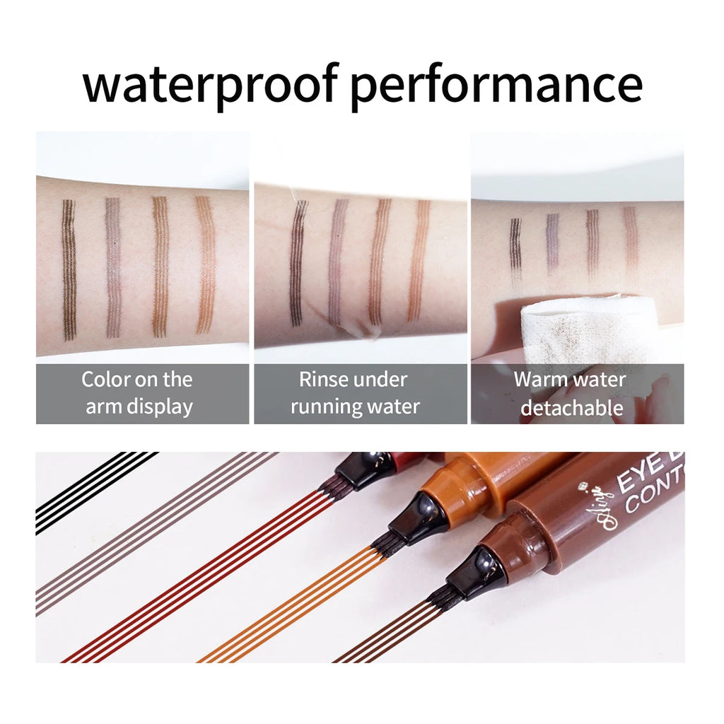 waterproof eyebrow pencil natural long-lasting eyebrow makeup five colors