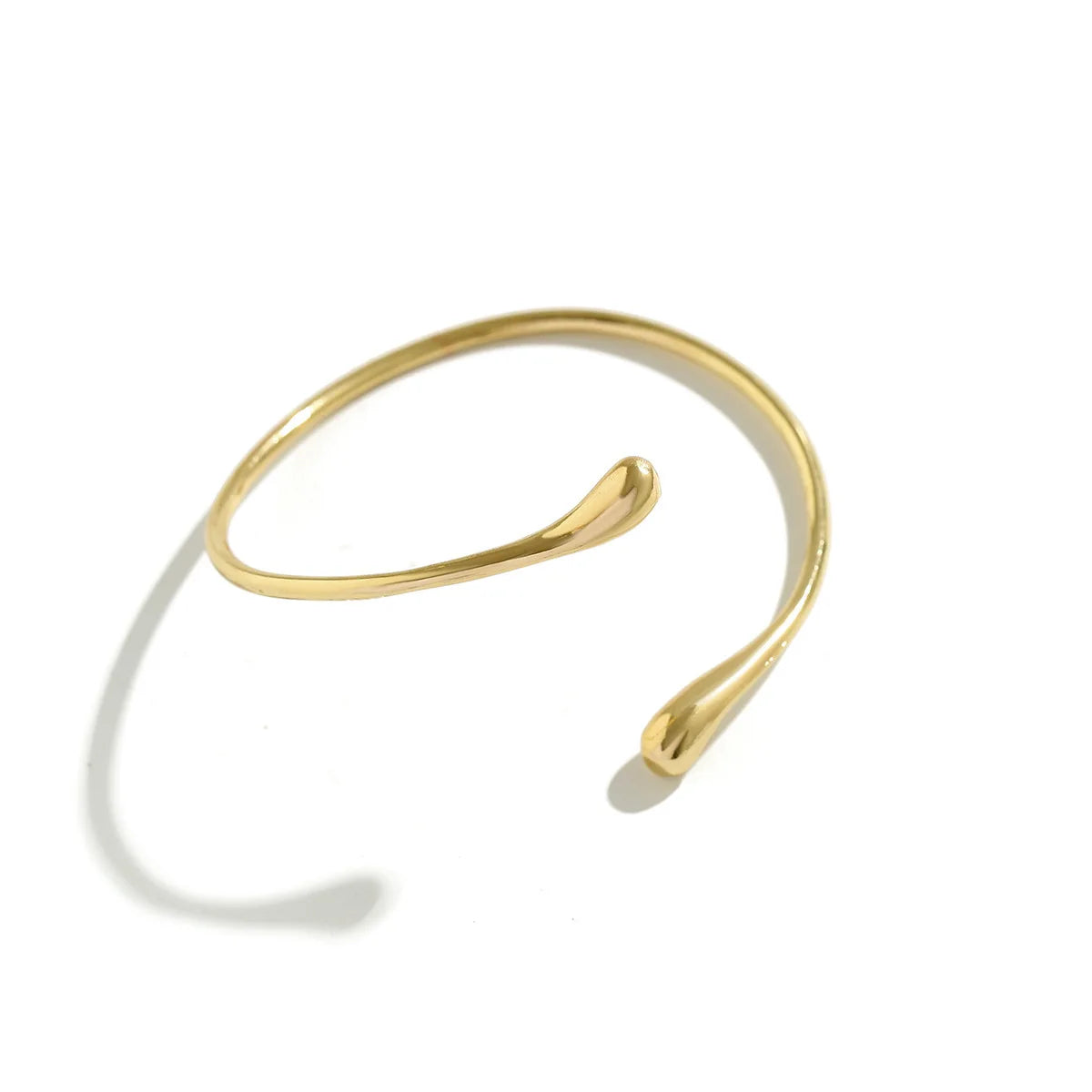 Geometric Water Drop Shape Bangles Adjustable Women's Jewelry