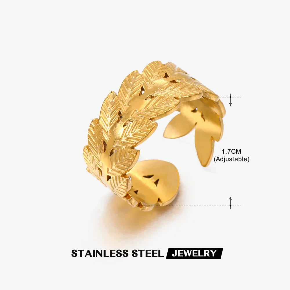 Stainless Steel Shell Rings for Women
