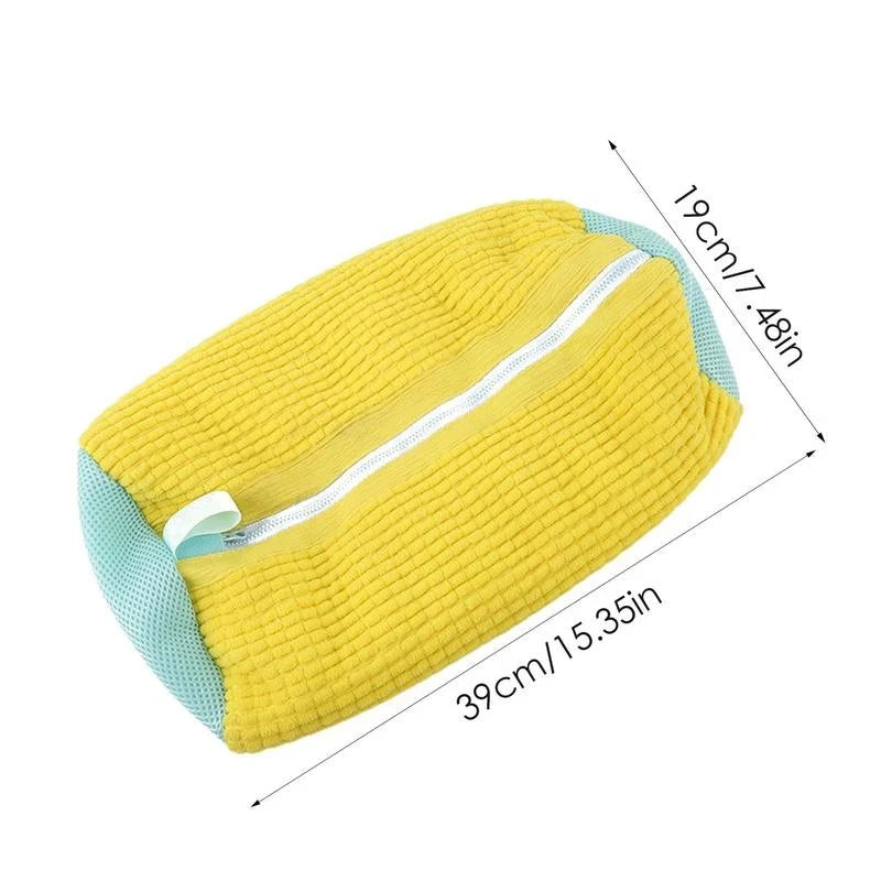 Washing Shoes Bag Cotton Laundry Fluffy Fibers Easily Remove Dirt Washing Bags Anti-Deformation Shoes Clothes Organizer