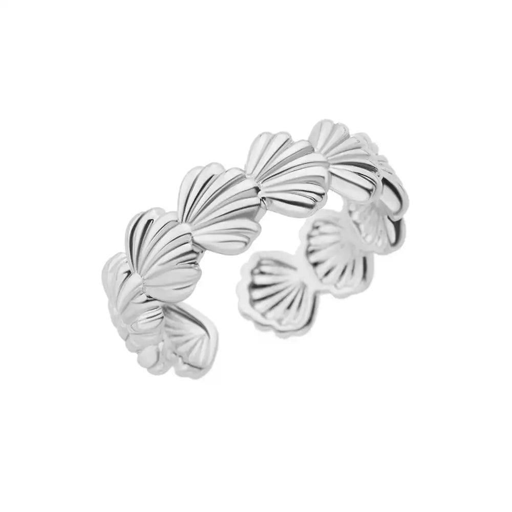 Stainless Steel Shell Rings for Women