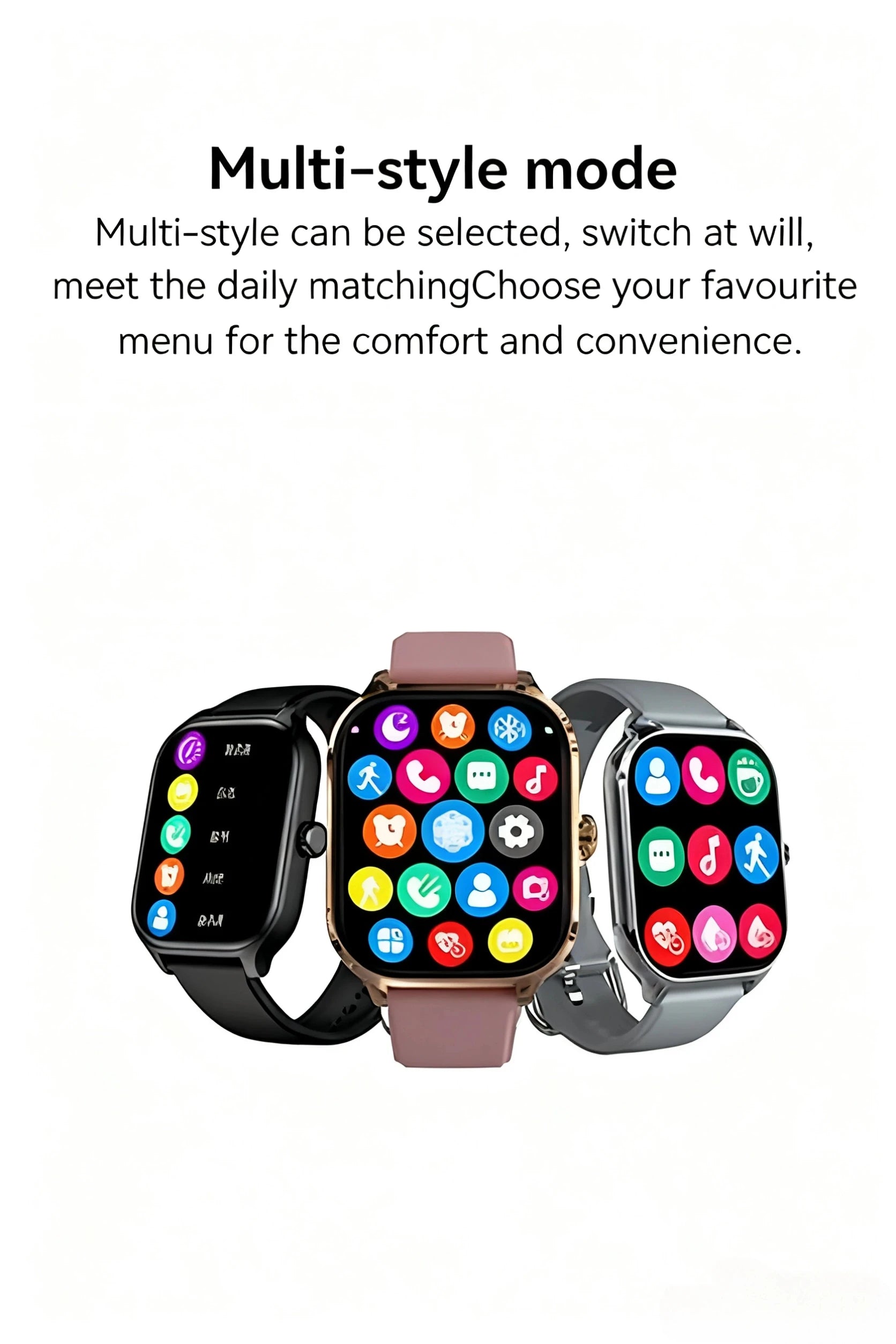 Intelligent Watch Bluetooth Call Remote Photography Sleep Monitoring Multiple Sports Modes Heart Rate Blood