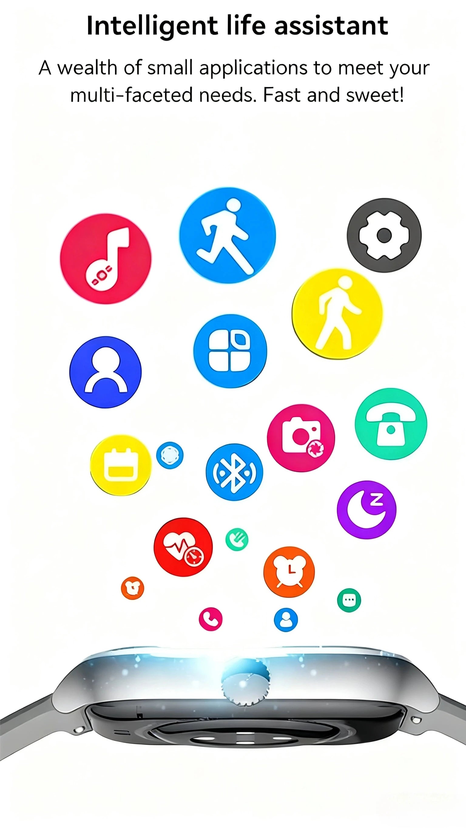 Intelligent Watch Bluetooth Call Remote Photography Sleep Monitoring Multiple Sports Modes Heart Rate Blood
