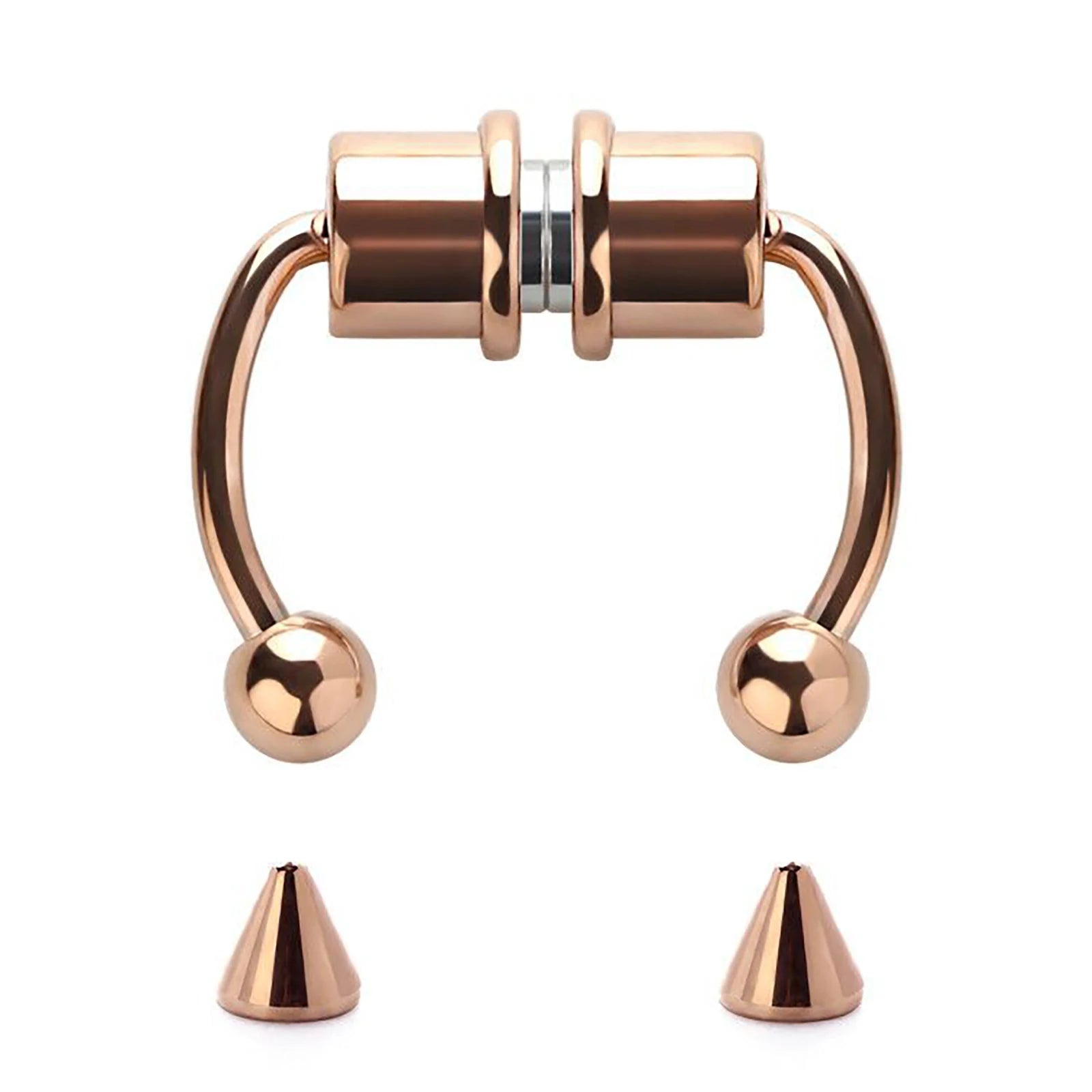 Stainless Steel Magnetic Nose Ring -
