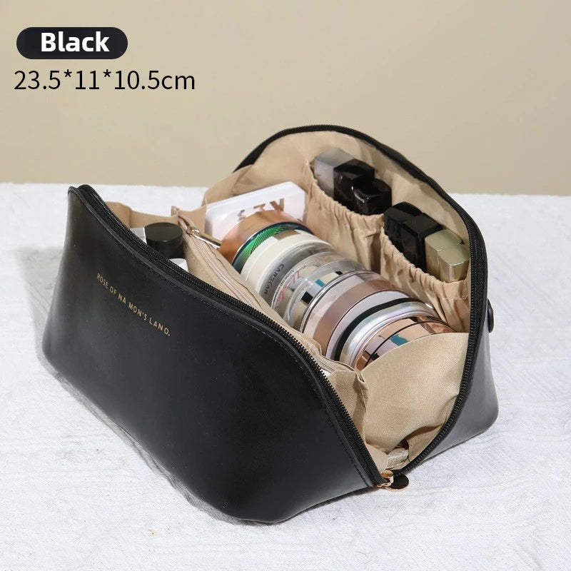 PU Leather Portable Travel Toiletry Bag