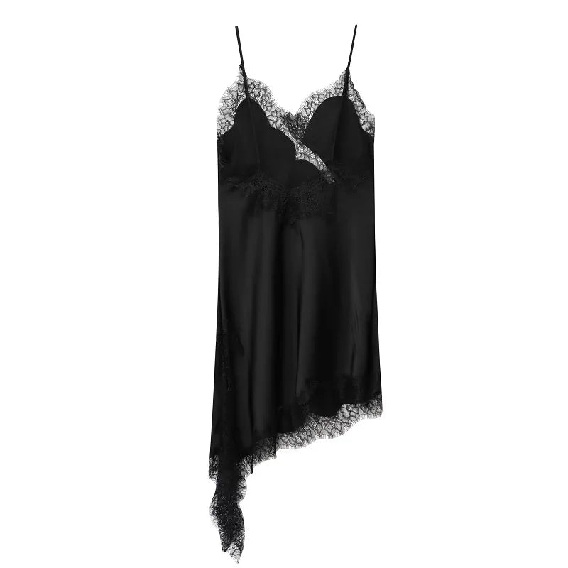Mini Dress Women Satin Backless Summer Dress Woman Asymmetric Party Women's Dress Sexy Beach Dresses for Women