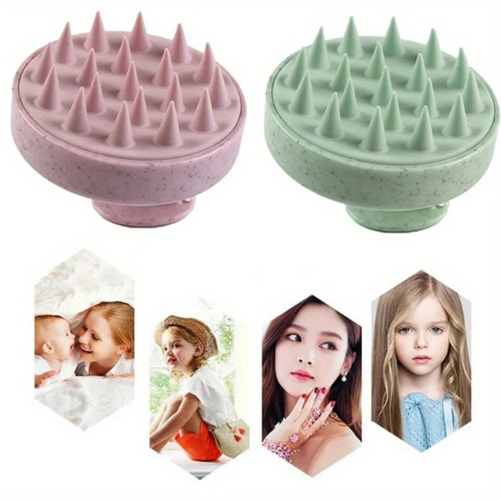 Silicone Shampoo Brush Body Massage Brush Bath Shower Brush