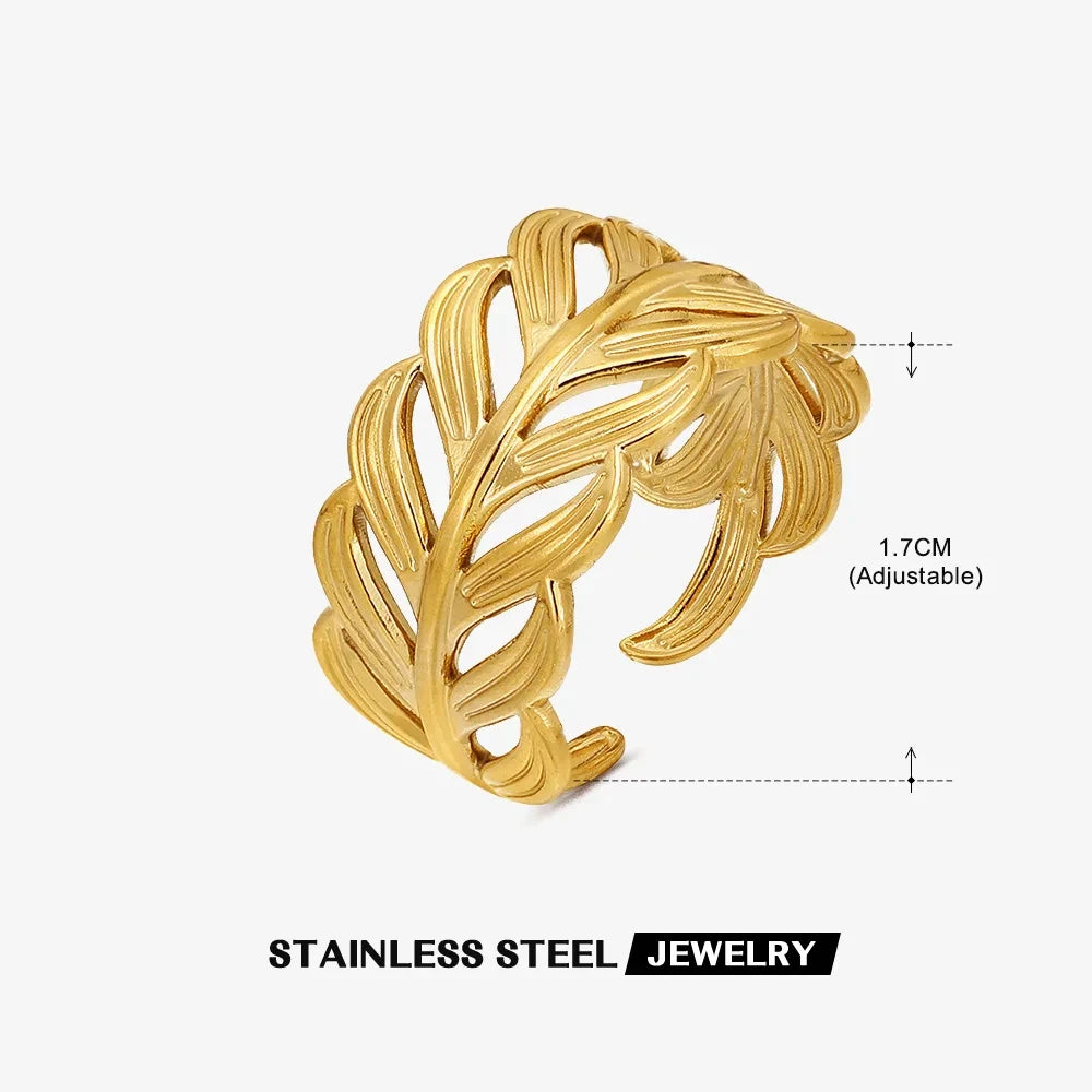 Stainless Steel Shell Rings for Women