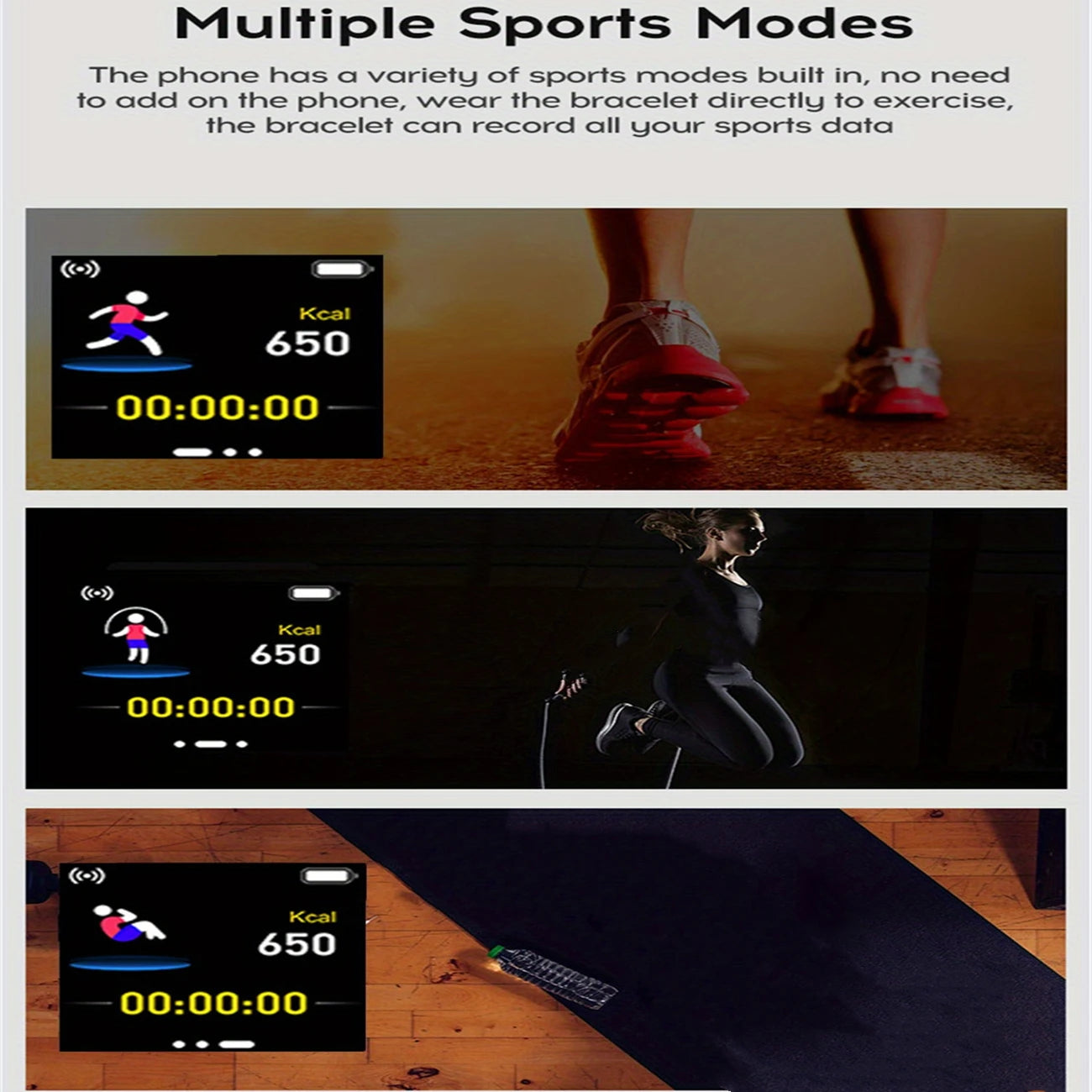 Smart Watches Women Men Bluetooth Connected Phone Music Fitness Sports Bracelet Sleep Monitor