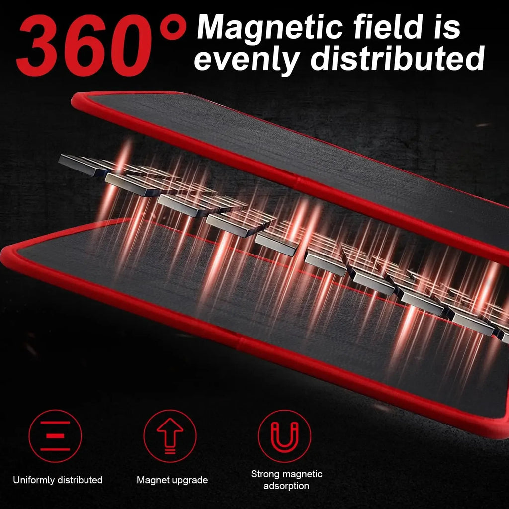 Magnetic Tool Pad Flexible Storage Mat Workshop Auto Repair Tool Holder Nut Screw Driver Wrench Quick Organize Suction Board