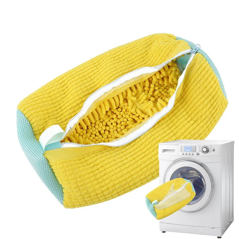 Washing Shoes Bag Cotton Laundry Fluffy Fibers Easily Remove Dirt Washing Bags Anti-Deformation Shoes Clothes Organizer